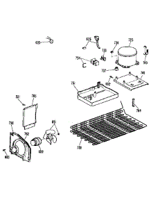 Unit parts for Kenmore Refrigerator 363.9616713 (3639616713, 363 9616713) from AppliancePartsPros.com