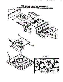 Top And Console Assembly parts for Kenmore Washer 110.71420600 (11071420600, 110 71420600) from AppliancePartsPros.com