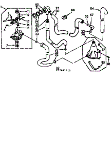 Water System parts for Kenmore Washer 110.71421110 (11071421110, 110 71421110) from AppliancePartsPros.com