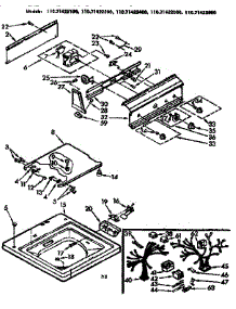Top And Console Assembly parts for Kenmore Washer 110.71422400 (11071422400, 110 71422400) from AppliancePartsPros.com