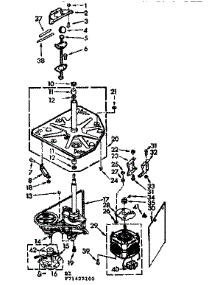 Drive System parts for Kenmore Washer 110.71422800 (11071422800, 110 71422800) from AppliancePartsPros.com