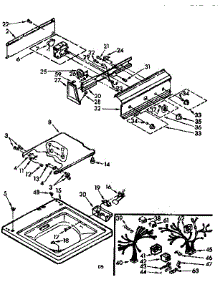 Top And Console Assembly parts for Kenmore Washer 110.71422810 (11071422810, 110 71422810) from AppliancePartsPros.com