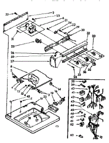 Top And Console Assembly parts for Kenmore Washer 110.71423410 (11071423410, 110 71423410) from AppliancePartsPros.com