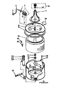 Tub And Basket Parts parts for Kenmore Washer 110.71423800 (11071423800, 110 71423800) from AppliancePartsPros.com