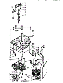 Drive Parts parts for Kenmore Washer 110.71423800 (11071423800, 110 71423800) from AppliancePartsPros.com