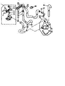Water System parts for Kenmore Washer 110.71423800 (11071423800, 110 71423800) from AppliancePartsPros.com