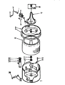 Tub And Basket Assembly parts for Kenmore Washer 110.71430610 (11071430610, 110 71430610) from AppliancePartsPros.com