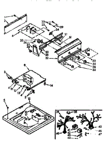 Top And Console Assembly parts for Kenmore Washer 110.71430610 (11071430610, 110 71430610) from AppliancePartsPros.com