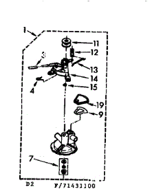 Pump Assembly parts for Kenmore Washer 110.71431200 (11071431200, 110 71431200) from AppliancePartsPros.com