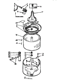 Tub And Basket Assembly parts for Kenmore Washer 110.71431210 (11071431210, 110 71431210) from AppliancePartsPros.com