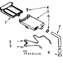 Filter Assembly parts for Kenmore Washer 110.71431210 (11071431210, 110 71431210) from AppliancePartsPros.com