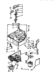 Drive System parts for Kenmore Washer 110.71431210 (11071431210, 110 71431210) from AppliancePartsPros.com