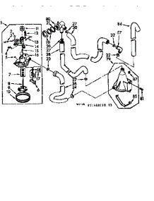 Water System parts for Kenmore Washer 110.71460110 (11071460110, 110 71460110) from AppliancePartsPros.com