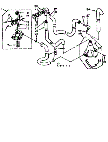 Water System parts for Kenmore Washer 110.71461110 (11071461110, 110 71461110) from AppliancePartsPros.com