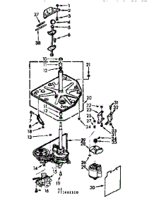 Drive System parts for Kenmore Washer 110.71461210 (11071461210, 110 71461210) from AppliancePartsPros.com