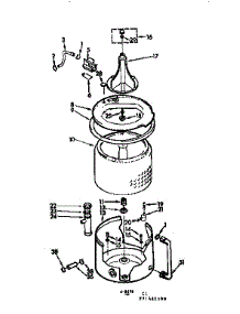 Tub & Basket Assm parts for Kenmore Washer 110.71461400 (11071461400, 110 71461400) from AppliancePartsPros.com