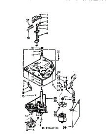 Drive System parts for Kenmore Washer 110.71461400 (11071461400, 110 71461400) from AppliancePartsPros.com