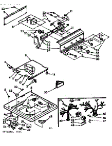 Top And Console Asm parts for Kenmore Washer 110.71461610 (11071461610, 110 71461610) from AppliancePartsPros.com