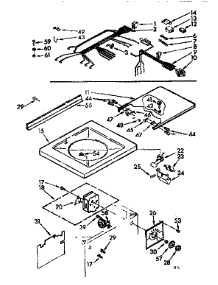 Top And Console Assembly parts for Kenmore Washer 110.71610100 (11071610100, 110 71610100) from AppliancePartsPros.com