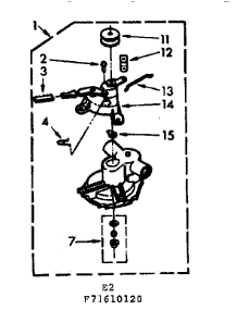 Pump Assembly parts for Kenmore Washer 110.71610120 (11071610120, 110 71610120) from AppliancePartsPros.com