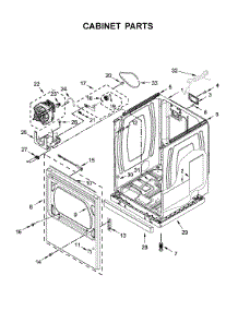 Cabinet Parts parts for Kenmore Dryer 110.71652020 (11071652020, 110 71652020) from AppliancePartsPros.com