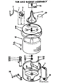 Tub And Basket Assembly parts for Kenmore Washer 110.71670220 (11071670220, 110 71670220) from AppliancePartsPros.com