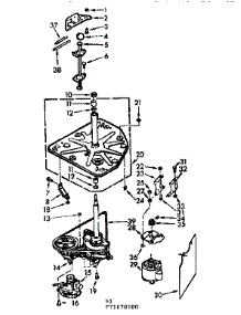 Drive System parts for Kenmore Washer 110.71670400 (11071670400, 110 71670400) from AppliancePartsPros.com