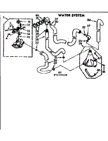 Water System parts for Kenmore Washer 110.71770120 (11071770120, 110 71770120) from AppliancePartsPros.com