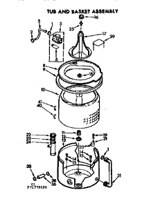 Tub And Basket Assembly parts for Kenmore Washer 110.71770120 (11071770120, 110 71770120) from AppliancePartsPros.com