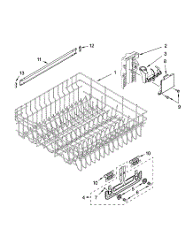 Upper Rack And Track Parts parts for Kenmore Dishwasher 665.13102K900 (66513102K900, 665 13102K900) from AppliancePartsPros.com