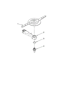 Lower Washarm Parts parts for Kenmore Dishwasher 665.13103K900 (66513103K900, 665 13103K900) from AppliancePartsPros.com
