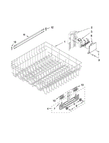 Upper Rack And Track Parts parts for Kenmore Dishwasher 665.13103K902 (66513103K902, 665 13103K902) from AppliancePartsPros.com