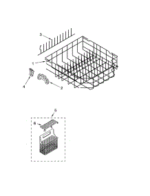 Lower Rack Parts, Optional Parts (Not Included) parts for Kenmore Dishwasher 665.13113K700 (66513113K700, 665 13113K700) from AppliancePartsPros.com