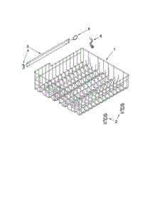 Upper Rack And Track Parts parts for Kenmore Dishwasher 665.13453K901 (66513453K901, 665 13453K901) from AppliancePartsPros.com