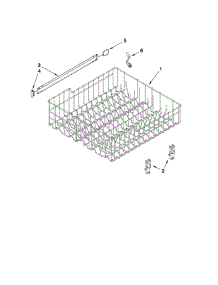 Upper Rack And Track Parts parts for Kenmore Dishwasher 665.13453K902 (66513453K902, 665 13453K902) from AppliancePartsPros.com