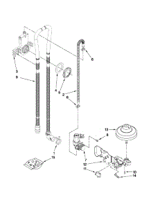 Fill, Drain And Overfill Parts parts for Kenmore Dishwasher 665.13459K902 (66513459K902, 665 13459K902) from AppliancePartsPros.com