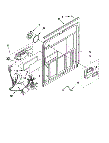 Door And Latch Parts parts for Kenmore Dishwasher 665.13462K900 (66513462K900, 665 13462K900) from AppliancePartsPros.com