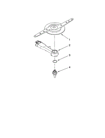 Lower Washarm Parts parts for Kenmore Dishwasher 665.13462K900 (66513462K900, 665 13462K900) from AppliancePartsPros.com