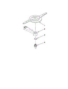 Lower Washarm Parts parts for Kenmore Dishwasher 665.13462K903 (66513462K903, 665 13462K903) from AppliancePartsPros.com