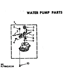 Water Pump Parts parts for Kenmore Washer 110.74414230 (11074414230, 110 74414230) from AppliancePartsPros.com
