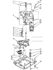 Drive System parts for Kenmore Washer 110.74450100 (11074450100, 110 74450100) from AppliancePartsPros.com