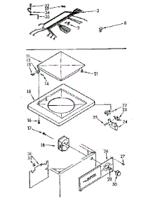 Top And Control Assembly parts for Kenmore Washer 110.74450100 (11074450100, 110 74450100) from AppliancePartsPros.com