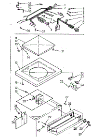 Top And Control Assembly parts for Kenmore Washer 110.74470100 (11074470100, 110 74470100) from AppliancePartsPros.com