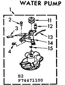 Water Pump parts for Kenmore Washer 110.74471100 (11074471100, 110 74471100) from AppliancePartsPros.com