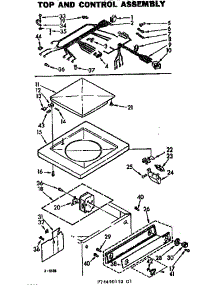 Top And Control Assembly parts for Kenmore Washer 110.74490210 (11074490210, 110 74490210) from AppliancePartsPros.com