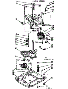 Drive Assembly parts for Kenmore Washer 110.74490210 (11074490210, 110 74490210) from AppliancePartsPros.com