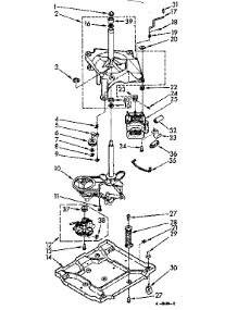 Drive System parts for Kenmore Washer 110.74490400 (11074490400, 110 74490400) from AppliancePartsPros.com