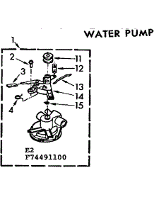 Water Pump parts for Kenmore Washer 110.74491400 (11074491400, 110 74491400) from AppliancePartsPros.com