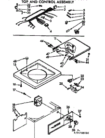 Top And Control Assembly parts for Kenmore Washer 110.74550100 (11074550100, 110 74550100) from AppliancePartsPros.com