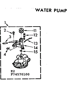 Water Pump parts for Kenmore Washer 110.74570100 (11074570100, 110 74570100) from AppliancePartsPros.com